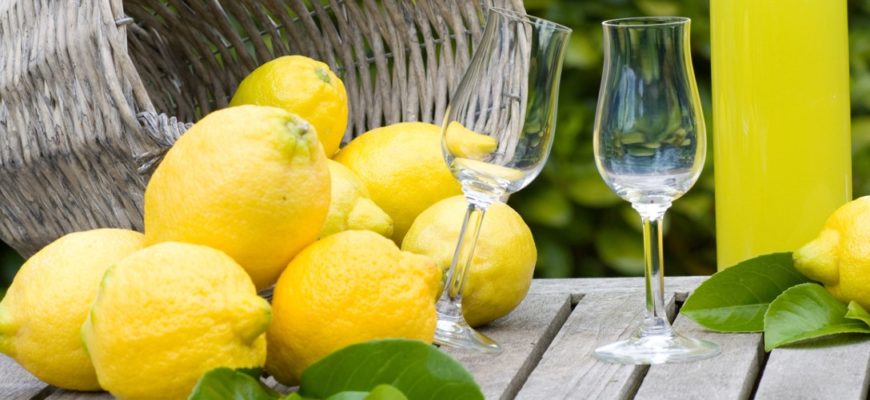 Рецепт ликера лимончелло